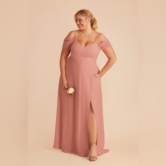 plus size dusty rose bridesmaid dresses Bridesmaid Dresses Jumpsuit 2026 Women's Plus Size V-Neck Sleeveless Floor-Length Chiffon Formal Wedding Guest Gowns with Ruffles, Dusty Rose